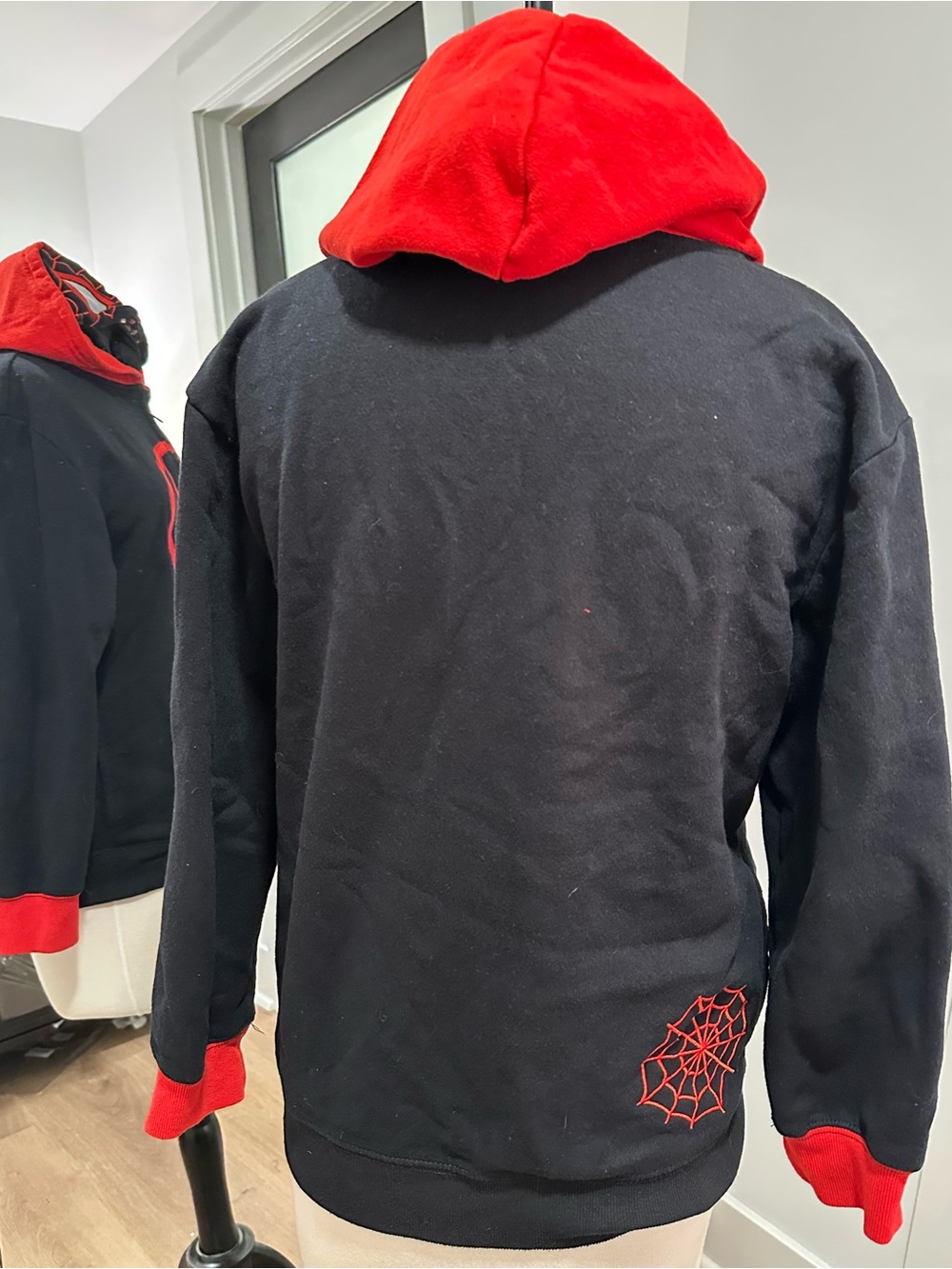 Marvel Black and Red Spider Logo Hoodie - Picture 2 of 6